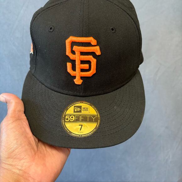 Giants Hat 2012 World Series Fall Classic Patch Snakeskin 59Fifty Fitted Size 7 - Picture 4 of 13